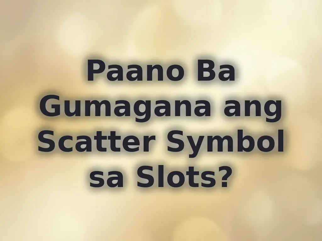 Scatter symbols illustration